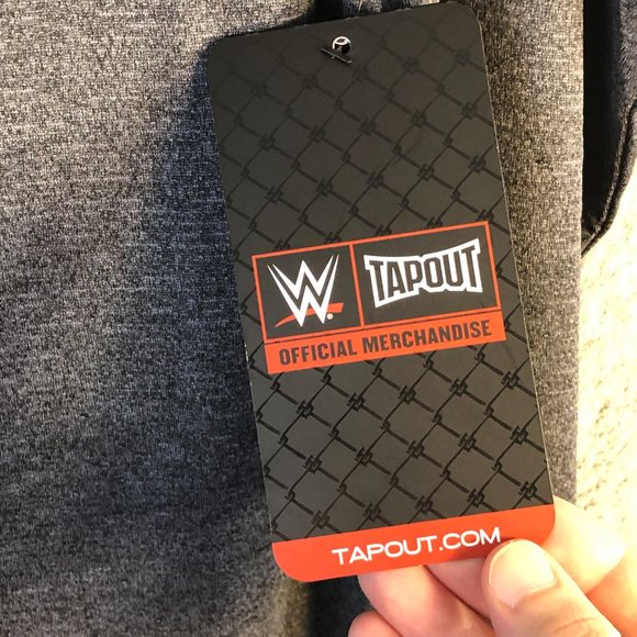 Tapout Men's Small Gray Mock Neck Quarter Zip Long Sleeve Shirt UFC MMA Athlete - Picture 5 of 10